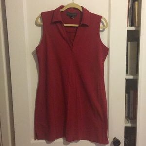 Banana Republic polo style short red dress